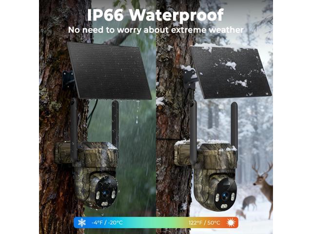 4G LTE Cellular Trail Camera AI Solar Powered - 4K Hunting Camera with Night Vision, Motion Activated Wireless Outdoor Game Camera for Remote...