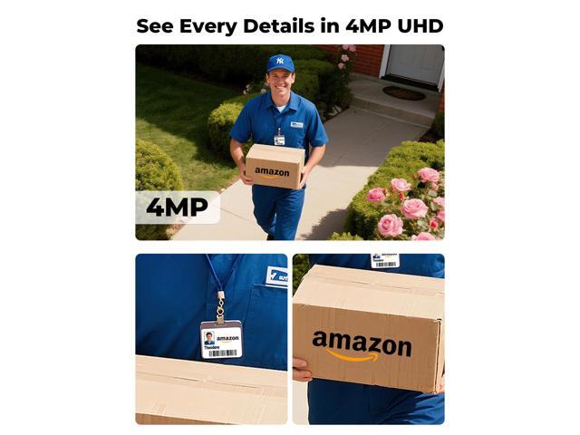 Security Cameras Wireless Outdoor WiFi, 5G & 2.4G Cameras for Home Security, No Subscription needed, 2 Cam-Kit surveillance camera system,4MP Solar...