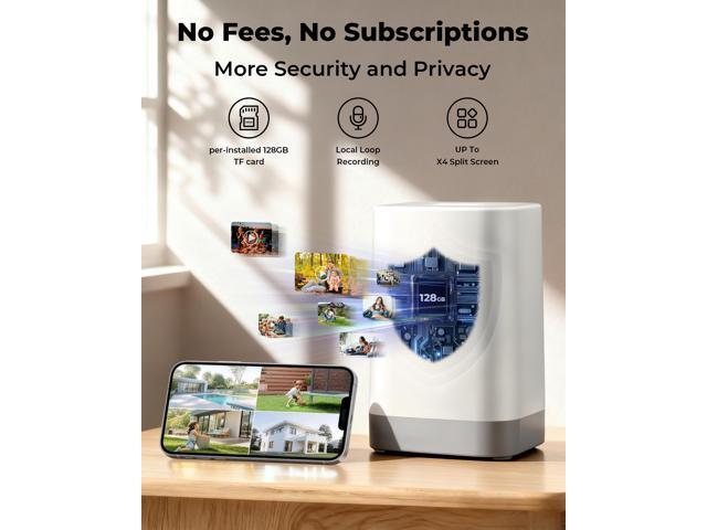 Security Cameras Wireless Outdoor WiFi, 5G & 2.4G Cameras for Home Security, No Subscription needed, 2 Cam-Kit surveillance camera system,4MP Solar...