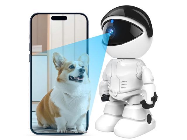 Indoor Camera 2K 5G/2.4Ghz WiFi Home Security, Baby/Pet/Robot Camera with Phone App Motion Detection, Color Night Vision, Siren Alarm, Two-Way...