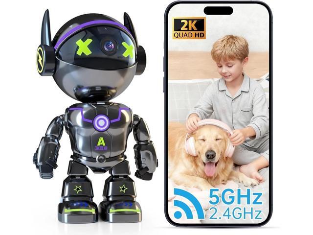 picturesky 2K Indoor Security Camera, 5G/2.4Ghz WiFi Robot Cameras for Home Security, Pet/Baby Camera with Phone App Motion Detection and Alarm,...
