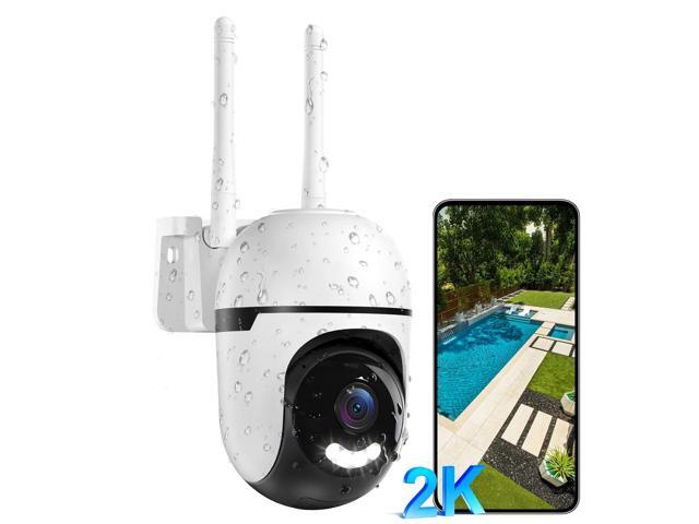 Picturesky 2K Outdoor PTZ Security Camera Wired, 5G & 2.4GHz WiFi, IP66 Waterproof, 360° Pan Tilt, AI Human Vehicle Detection, Night Vision,...