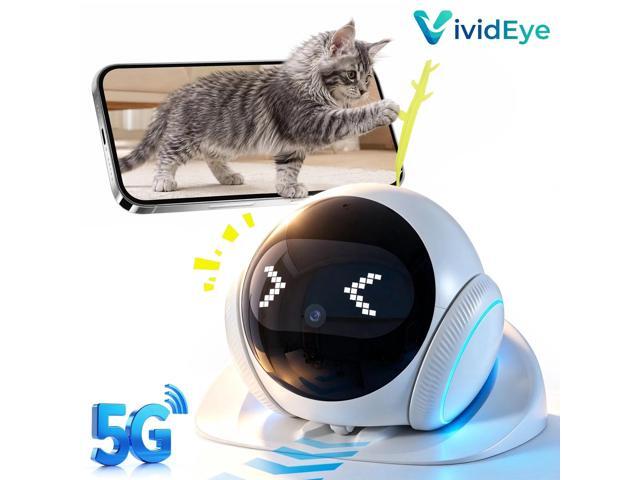 Picturesky 2K Pet Camera Robot with AI, Movable Indoor WiFi Cam, Whole-Home Auto Patrol, Auto-Recharge, 360Â° Pet Finder, 2-Way Audio, Bark & Sound.