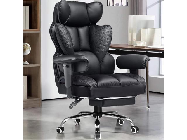 Big and Tall Gaming Chair 400lbs Heavy Duty Office Chair with Footrest, High Back Pocket Spring Lumbar Support, Ergonomic Wide Comfy Seated Cushion...