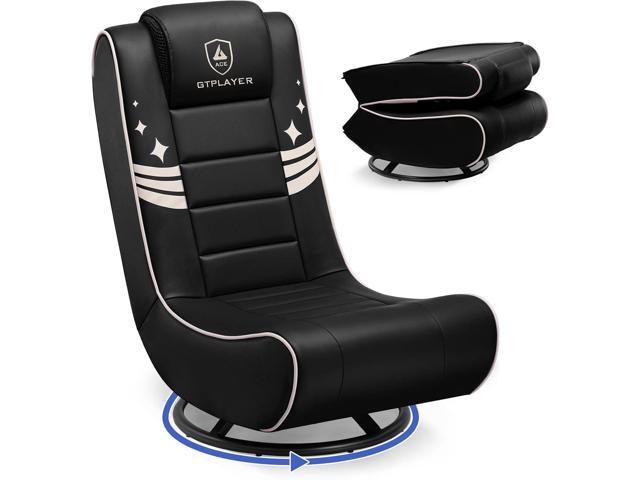 Floor Gaming Chair Foldable Floor Chairs for Kids Boys Comfy Video Game Seat with 360° Multipurpose for Gamers, Bedroom or Game Room (Gold)
