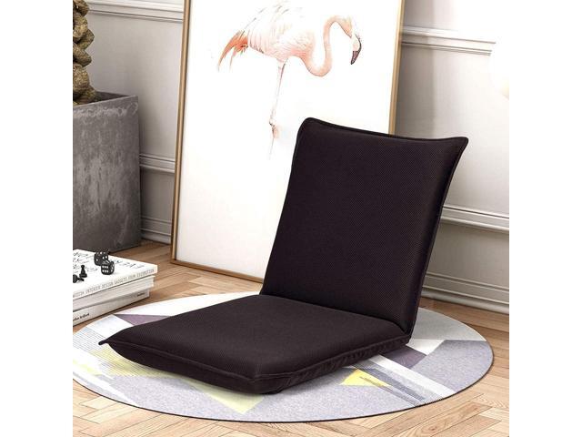 BestComfort Folding Floor Chair 6-Position Adjustable Meditation Chair Video Gaming Chair with Back Support for Reading TV Watching, Portable Floor...