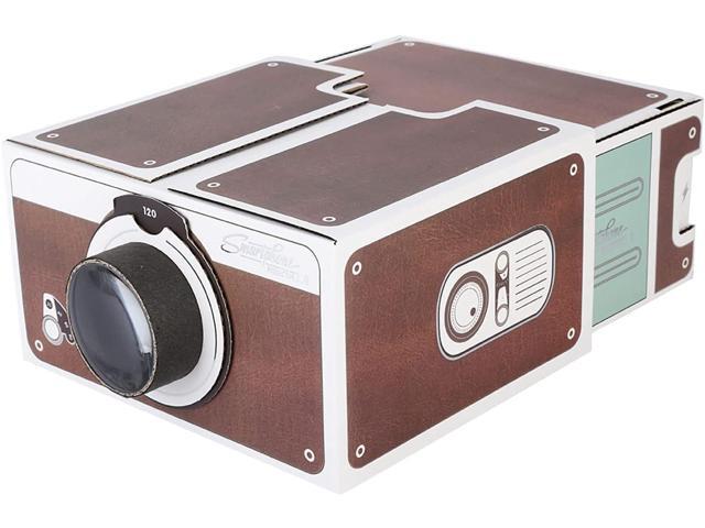 Mini DIY Smartphone Projector, 8X Magnification, Portable Home Cinema Mobile Phone Projector Smart Portable Projector