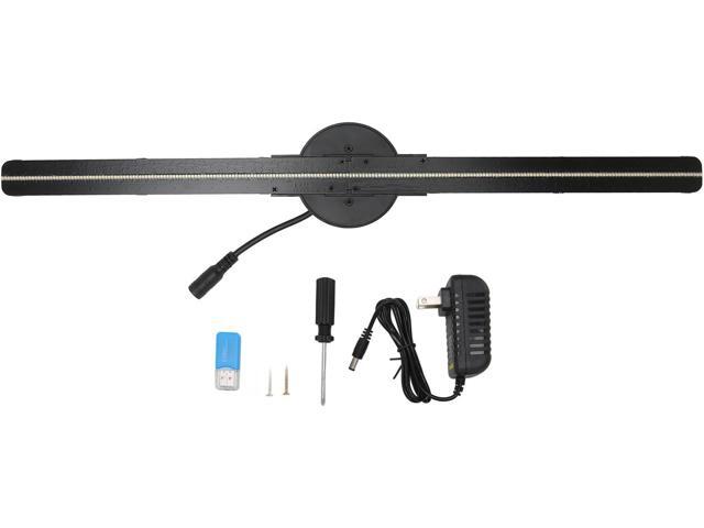 16.5In 3D Hologram Fan WiFi Projector with 224 LED Beads, 2000x224 Resolution, Borderless Images, Custom Editing Multiple Controls for Store...