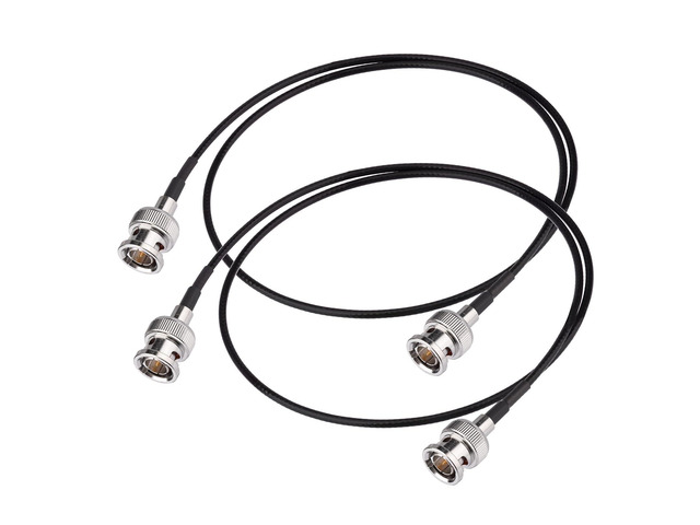 2ft BNC Male to Male HD HDSDI 3G 4K 6K Video Cable for Splitter Converter Monitor Switcher, Supports HD-SDI/3G-SDI Video (2-Pack)