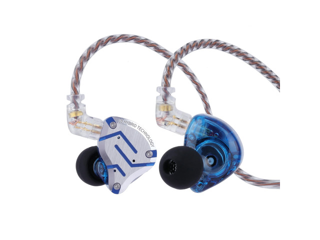 KZ ZS10 Pro, 4BA+1DD 5 Driver in Ear Monitor, HiFi Wired Earbuds, Gaming Earbuds, Hybrid IEM Earphones with Stainless Steel Faceplate, Detachable...