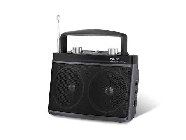 Portable AM FM Radio with Best Reception, Transistor Radio with Bluetooth Plug in Wall or Battery Powered,Headphone Jack, Aux in for Home,Gift,Seniors