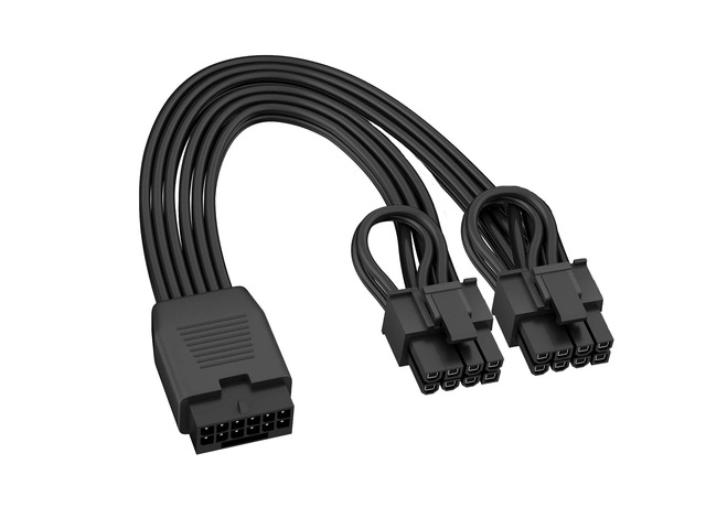 12VHPWR Cable Extension, 20cm 16 Pin(12+4) Female to Dual 8 Pin(6+2) Male PCIe Power Cable, PCIe 5.0 Gen5 600W GPU PSU Conversion Cable for ATX...