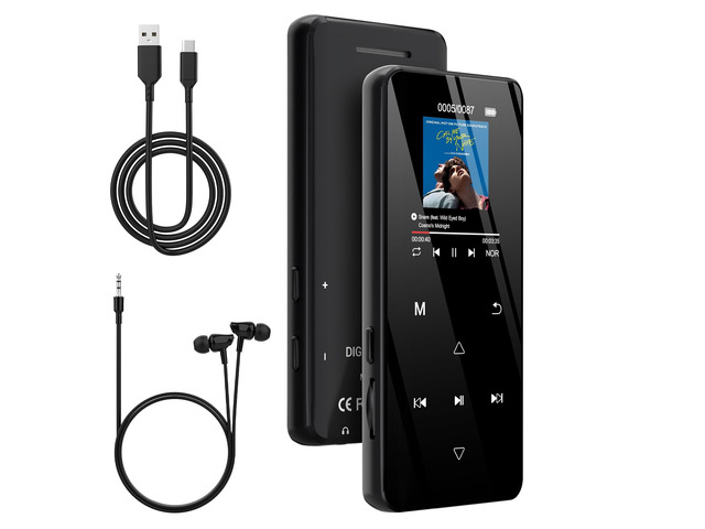 MP3 Player with Bluetooth 5.3, 32GB Portable Music Player with Speaker, HiFi Lossless Audio, Expandable to 128GB, Lightweight for Running, Gym,...