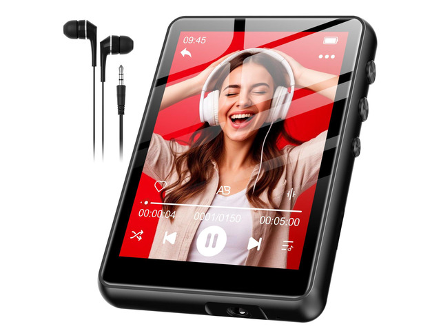 128GB MP3 Player with Bluetooth 5.4, M4 Music Player with 2.4' Touch Screen, Portable HiFi Lossless Sound with FM Radio, E-Book, Voice Recording,...