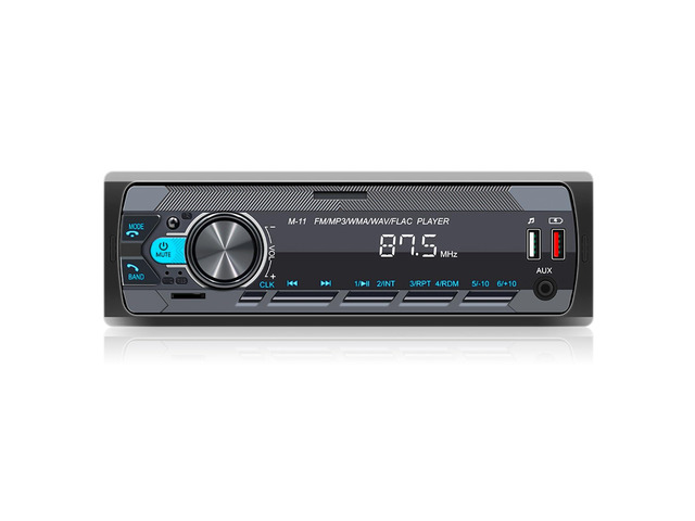 Single Din Car Stereo with Bluetooth 5.0 Hands Free Calling Voice Control Car Stereo FM Radio Car Mp3 Player USB AUX Port Audio Recording Remote...