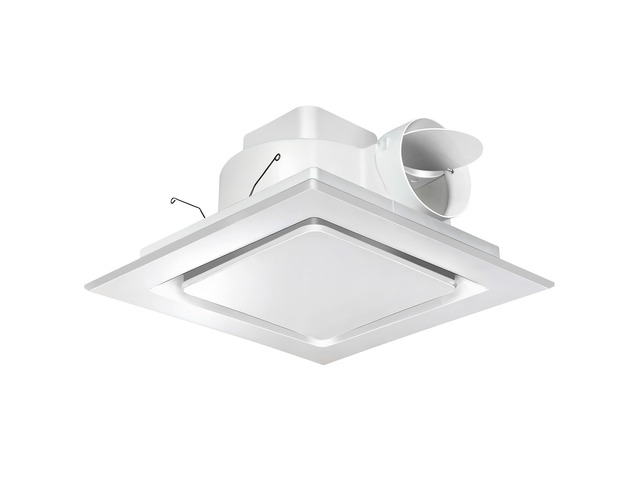 Bathroom Exhaust Fan 12' Panel Ultra Quiet without Light(10x10 Mount), 130CFM, 4' Duct for Bathroom/Garage/Home