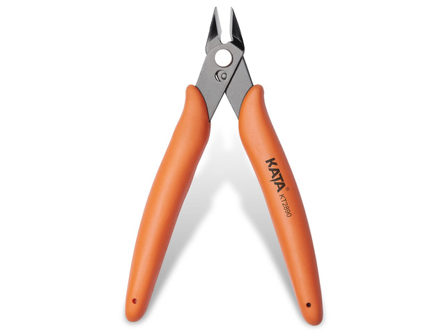 KATA Mini Flush Cutters, 5-Inch Micro Wire Cutters for Jewelry & Model Kits Compact Sprues Cutter for Jewelry Making, Model Snips, 3d Printing,...
