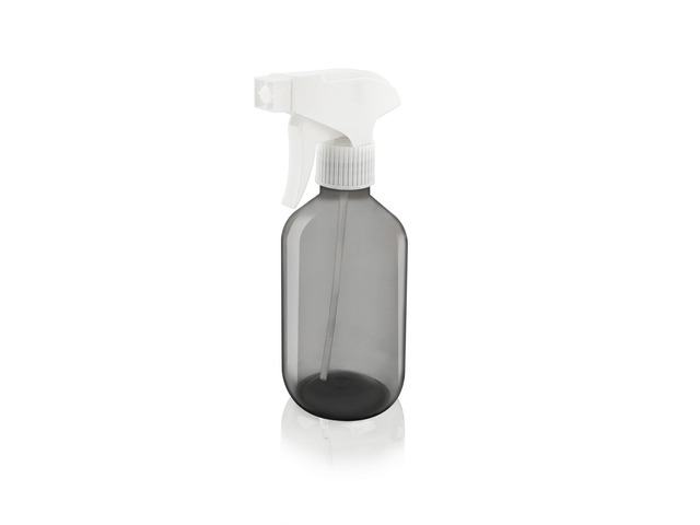 300ml Clear Black Plastic Spray Bottle - Premium Adjustable Nozzle, Ideal for Lawn & Garden, Hair Care, and Cleaning Supplies