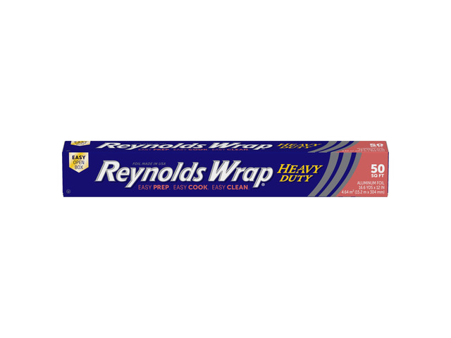 Reynolds Wrap Heavy Duty Aluminum Foil Roll, 12 Inch Wide, 50sq ft