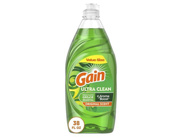 Gain Ultra Liquid Dish Soap, Dishwashing Liquid, Grease Removal, Original Scent, 38 Fl Oz (Pack of 1)