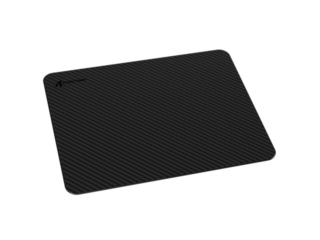 ATTACK SHARK CM04 Carbon Fiber Gaming Mouse Pad, 2mm Slim Hard Surface, Waterproof, Easy to Clean, Non-Slip Rubber Base, Durable Stitched Edges, PC...