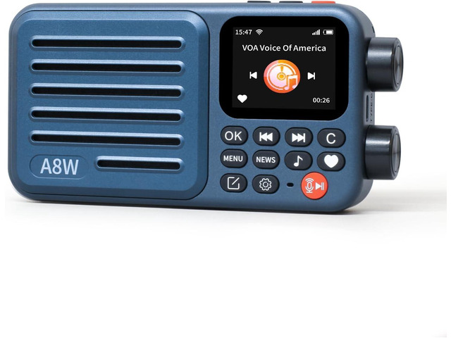 A8W Internet Radio Portable Smart Receiver WIFI/4G Global Version Radio Speaker with FM,TF Card,All World Radios,for Home with WiFi,Digital...