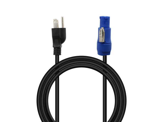 PowerCon Cable 3.9 FT - AC Power Plug 3 Prong NEMA 5-15P to NAC3FCA Connector Cord for Stage Light LED Screen