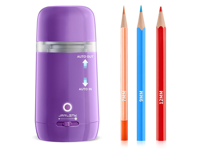 Automatic Electric Pencil Sharpener, Rechargeable 3 Sharpness Levels, 3s Quick Sharpen, Fits 7-12mm Pencils, Portable Design for Home and Classroom...