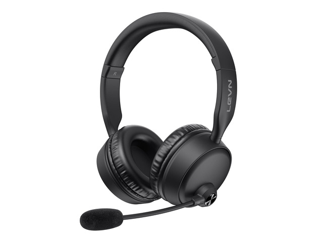 Bluetooth Headset with Microphone, 60 Hrs Bluetooth Headphones with Mic, Wireless Headset with Mic for Work/Meetings/Office/iPhone/Phone Calls/Call...