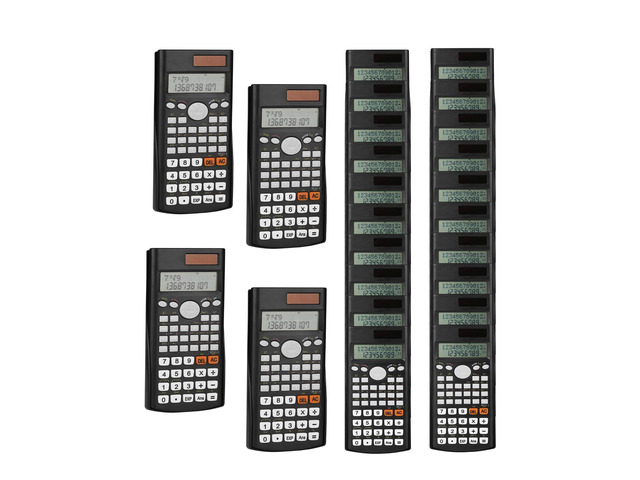 Scientific Calculators, 24 pcs, 2 Line Calculator for School Fraction Calculator Scientific Calculator, Bulk, for School, High School, Collage, Office