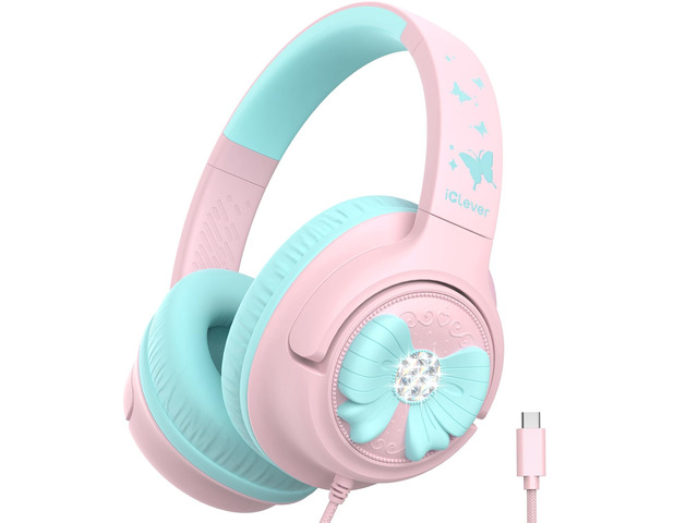 C371 USB C Kids Headphones with Cord for School Boys Girls Travel SafeSound Tech3.0, Stereo Sound, Foldable, Durable Headband, Lightweight, Safe...
