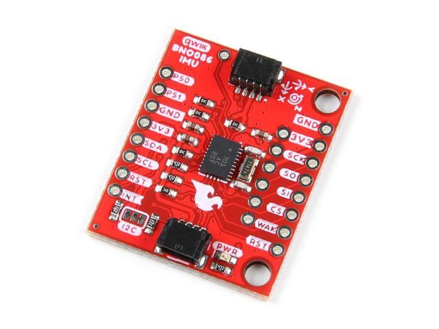 VR IMU Breakout - BNO086 (Qwiic) Combination Triple-axis Accelerometer/gyro/Magnetometer, 32-bit M0+, Board Dimensions: 1.0in. x 1.2in. (25.4mm x.