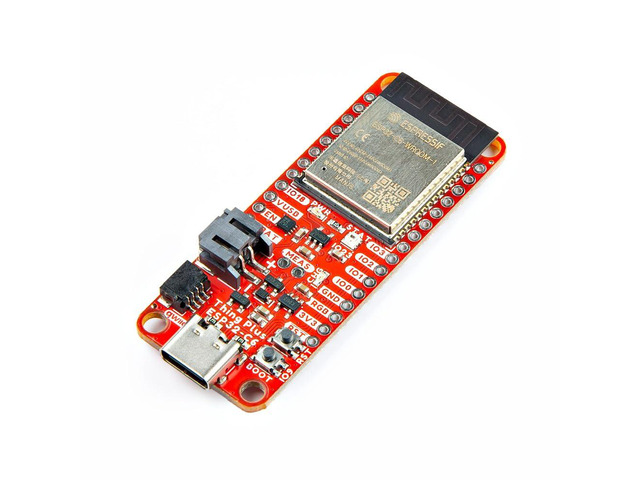 Thing Plus - ESP32-C6, ESP32-C6 WROOM-1-N16 Module with Wireless Capabilities and a Single core Microprocessor, USB-C and SD, Dimensions: 2.55' x 0.9'