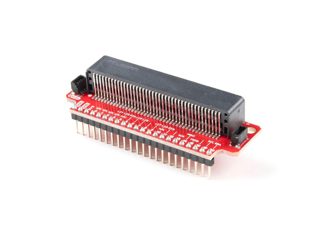 Qwiic Compatible with Micro:bit Breakout (with Headers)- Expands The Capabilities - Fits Edge Connector- Broken Out 21 GPIO pins to Mail headers-...