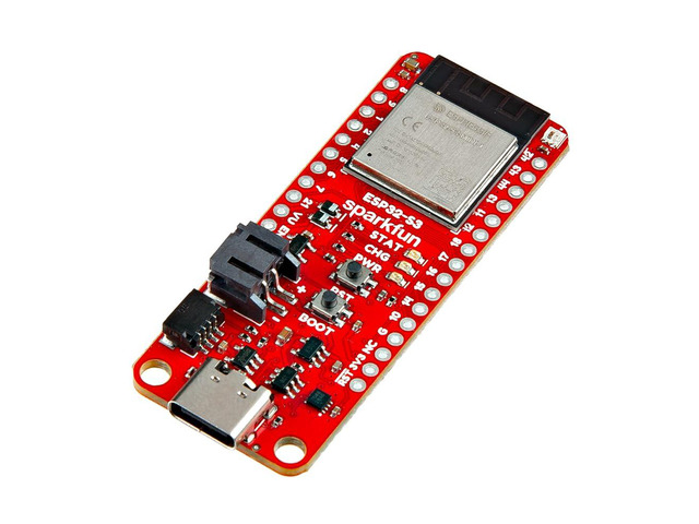 Thing Plus - ESP32-S3 - IoT Development Board - Qwiic Connector - LiPo Battery Charger - microSD Card Slot - Dimensions: 2.55 in x 0.9 in