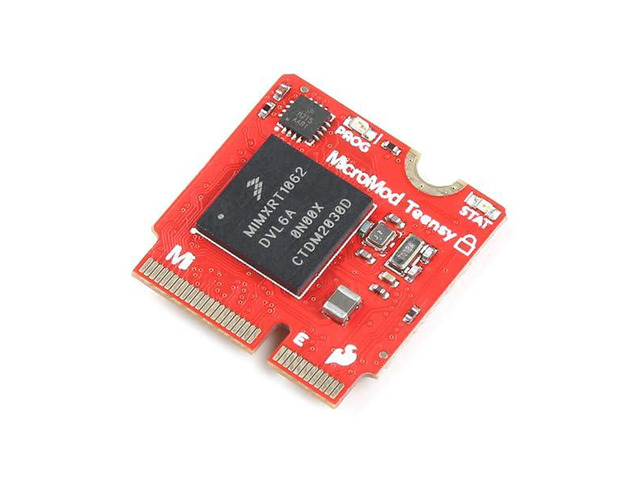 MicroMod Teensy Processor with Copy Protection, NXP iMXRT1062 chip, M.2 MicroMod Connector Dimensions: 22mm x 22mm x 15mm