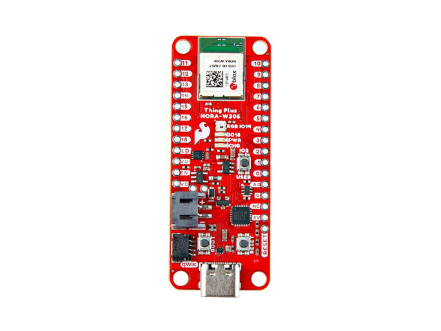 Thing Plus - NORA-W306 - Feather Form-Factor Development Board with u-blox NORA-W306 Module - Integrated Single-chip Low-Power Dual-Band - Board...