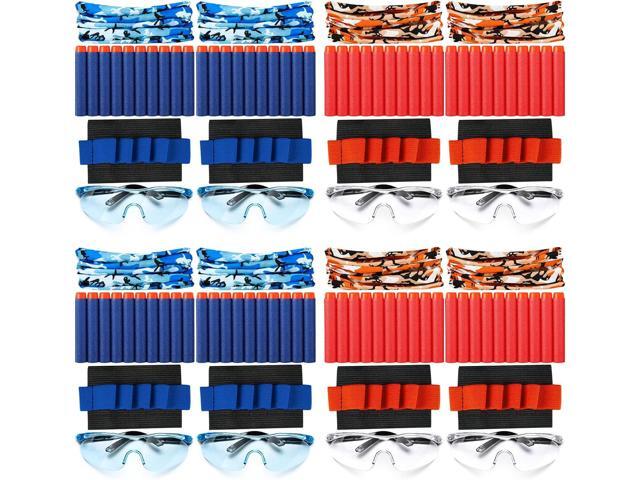 Sosation 32 Pcs Gun Party Supplies and Favors Compatible with Nerf Include Tactical Glasses Face Mask Foam Darts Wrist Ammo Holder Gun Accessories...