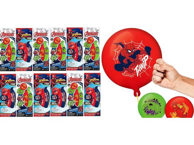 Marvel Avengers Punch Balloon Ball Hulk, Iron Man & Spiderman Fidget Toy Inflatable Big Bounce Ball Stress Relief Punching Bag Toy for Kids &...