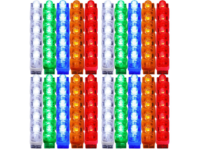 Chivao 200 Pcs LED Finger Lights Mini Finger Flashlights Light up Ring Sticks for Adults Glow in The Dark Party Favors Birthday Rave Party...