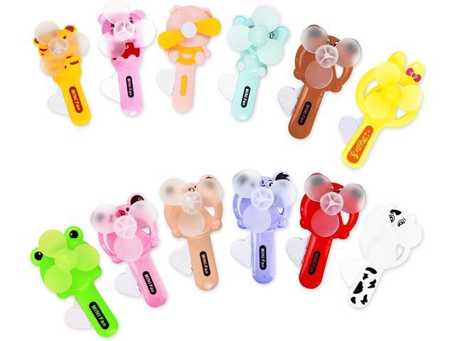 Vileafy 12 Cool Party Favors for Kids 8-12 Years Old -Cute Handheld Toy Fans, Novelty Toys Manual Press Cooling Fans for Boys and Girls Outdoor...
