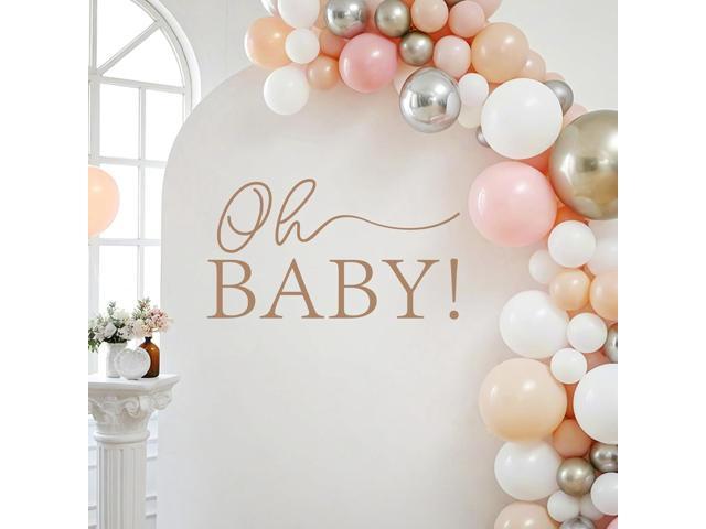 Oh Baby Sign for Backdrop - Neutral Gender Reveal Decorations, First Birthday Baby Shower Decorations for Girl, Oh Baby Letters for Gender Reveal.