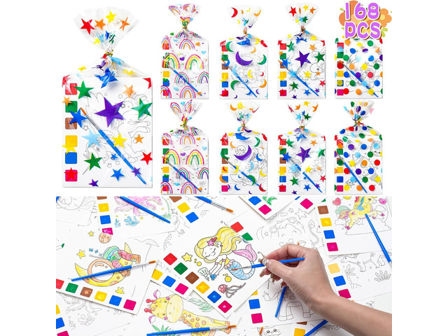 Sigilyer Water Coloring Books Party Favors for Kids 4-8, 24 Pack(192 PCS) Mini Coloring Books with Goodie Bag Stuffers for Kids Birthday Gifts Bulk...