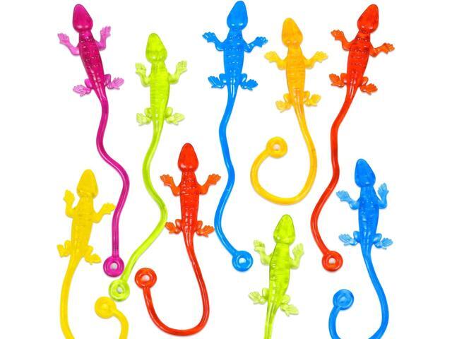 40pcs Sticky Gecko Toys School Classroom Exchange Party Favors Kids Goodie Bag Stuffers Finger Bulk Toys Lizard Toys Sticky Treasure Box Prize...