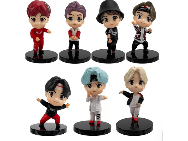 Surprise September 7pcs Cake Toppers Character Set Action Figures Toys, Mini Figurines Dolls Birthday Party Supplies Car Desktop Birthday...