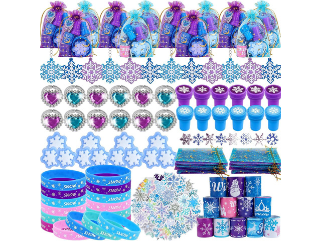 Mepmela Frozen Party Favors, Princess Frozen Birthday Party Supplies Goodie Bag Stuffers for Girl Party Favors Pinata Prizes