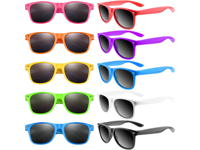 100 Pack Neon Kids Sunglasses Party Favors for Birthday Party Summer Beach Pool Party Supplies