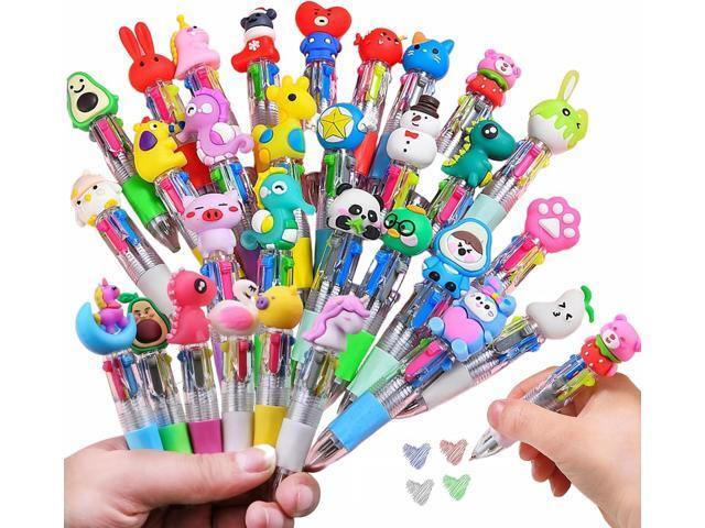 30 Pack Cute Multicolor Pens - Kawaii 4 in 1 Colors Ballpoint Pens for Office School,Classroom Prizes - Perfect Party Favors,Fun Writing Gifts for...