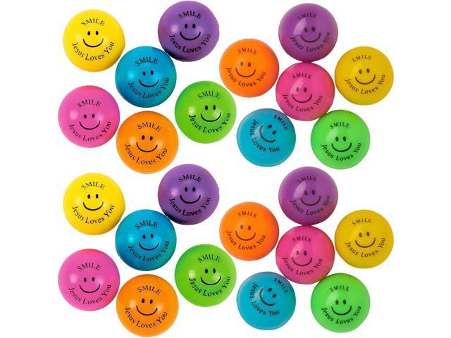Fun Express Religious Bouncing Balls - Christian Sunday School & Church Activity Toys Assorted Colors for Kids Fun - Perfect for Church Events... Fun Express Religious Bouncing Balls - Christian Sunday School & Church Activity Toys Assorted Colors for Kids Fun - Perfect for Church Events...