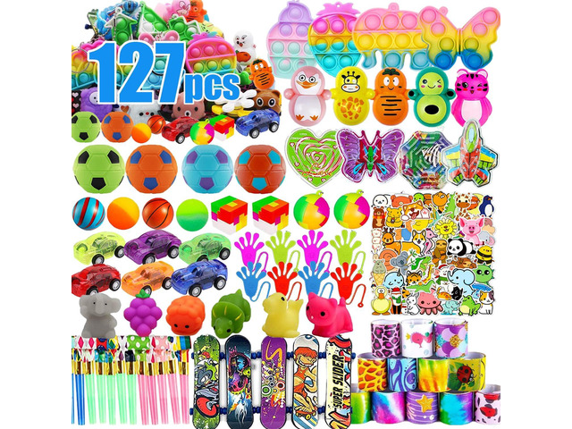 YOAUSHY 127 Pcs Party Favors for Kids, Easter Egg Fillers, Treasure Box Toys for Classroom, Prizes Box Toys Classroom, Goodie Bags Stuffer Pinata...